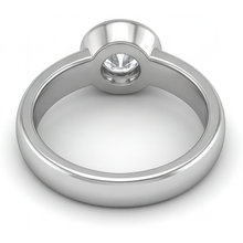 Afbeelding in Gallery-weergave laden, Rond Briljant Diamant ring in 14K Witgoud – bovenaanzicht
