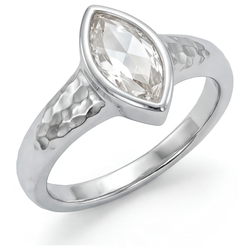 Diamant Solitaire Ring – Rozet Slijpvorm 1,25 karaat 14K Witgoud