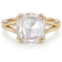 Afbeelding in Gallery-weergave laden, Cushion Slijpvorm Diamant ring in 14K Geelgoud – hoofdaanzicht
