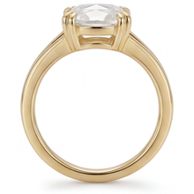 Afbeelding in Gallery-weergave laden, Diamant Solitaire Ring 3,75 karaat 14K Geelgoud – hoekaanzicht
