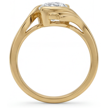 Afbeelding in Gallery-weergave laden, Diamant Solitaire Verlovingsring 1,50 karaat 14 Karaat Geelgoud – profielaanzicht
