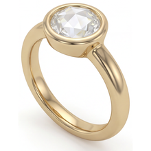 Afbeelding in Gallery-weergave laden, Diamant Solitaire Verlovingsring 2,75-karaat 14K Geelgoud – zijaanzicht

