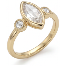 Afbeelding in Gallery-weergave laden, Verblindend Trilogie Ring 2,25 karaat – vooraanzicht
