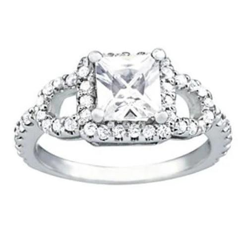 diamanten verlovingsring fancy halo wit goud 1,50 cts. - harrychadent.nl