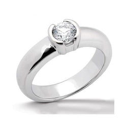 Handgemaakte Fijne Diamant Solitaire Verlovingsring 1,01 karaat