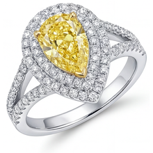 Afbeelding in Gallery-weergave laden, Stijlvol Halo Ring 1,50 karaat – hoofdaanzicht
