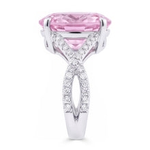 Afbeelding in Gallery-weergave laden, fancy roze kunziet Natuurlijke echte diamanten ( niet in een laboratorium gekweekt ) ring dame gouden sieraden 14,50 karaat
