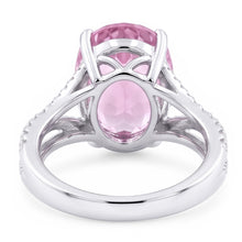 Afbeelding in Gallery-weergave laden, fancy roze kunziet Natuurlijke echte diamanten ( niet in een laboratorium gekweekt ) ring dame gouden sieraden 14,50 karaat
