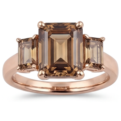 14 Karaat Rosé Goud Champagne Woestijn Diamant Fijne Diamant
