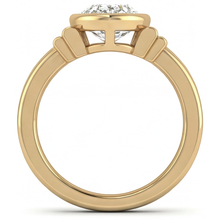 Afbeelding in Gallery-weergave laden, Fijne Diamant Drie-Steen Ring – bovenaanzicht
