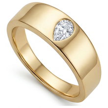Afbeelding in Gallery-weergave laden, Fijne Diamant Enkele Steen Ring – vooraanzicht

