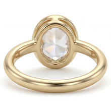 Afbeelding in Gallery-weergave laden, Fijne Diamant Enkele Steen Ring – profielaanzicht
