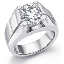 Afbeelding in Gallery-weergave laden, Rond Geslepen Fijne Diamant ring in 14 Karaat Witgoud – vooraanzicht
