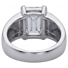 Afbeelding in Gallery-weergave laden, Fijne Diamant Heren Ring – achteraanzicht
