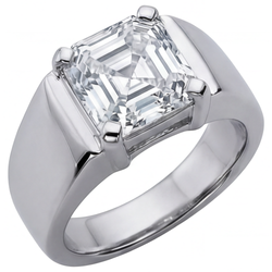 Fijne Diamant IGI-Gecertificeerd Heren Ring 5 karaat in 14