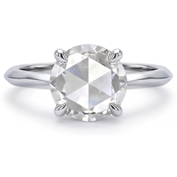 Echt Antiek Rozet Fijne Diamant Solitaire Ring 4 karaat