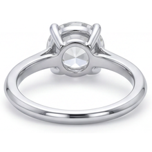 Afbeelding in Gallery-weergave laden, Fijne Diamant Solitaire Ring 4-karaat 14K Witgoud – profielaanzicht
