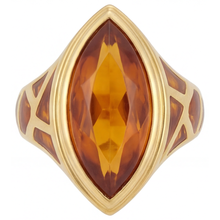 Afbeelding in Gallery-weergave laden, Edelsteen Ring 14K Geelgoud met Gouden Citrien – hoofdaanzicht
