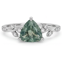 Afbeelding in Gallery-weergave laden, Green Prasiolite Edelsteen Ring – vooraanzicht
