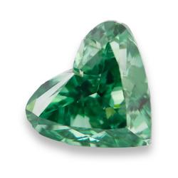 Natuurlijk 2 Karaat Hartvormig Geslepen Groen Behandeld Los Diamant
