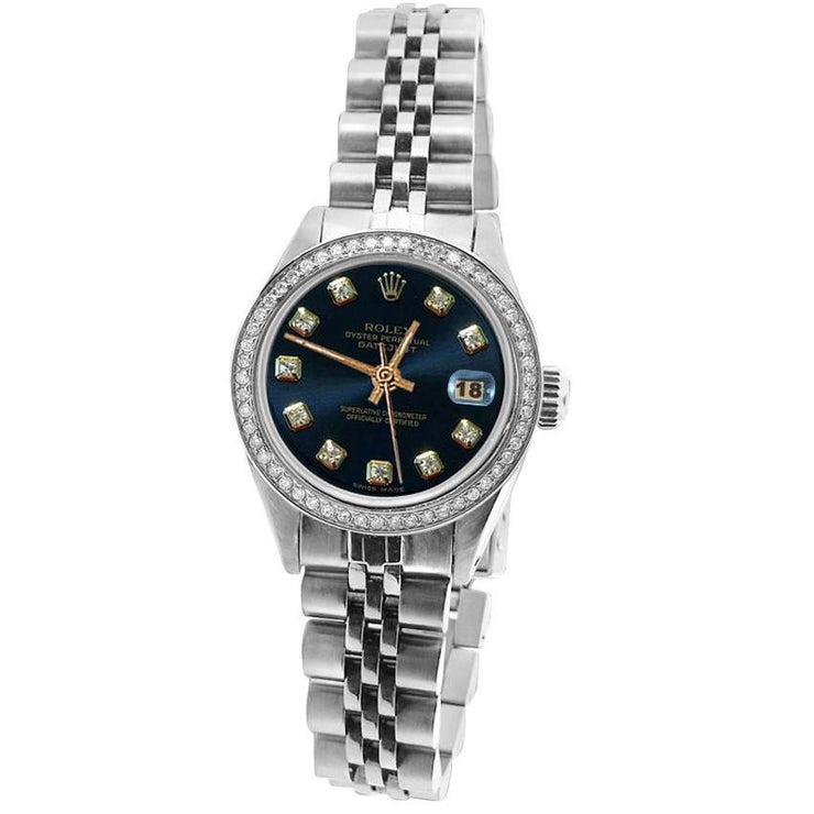 jubileum roestvrij staal Rolex blauwe diamant wijzerplaat Datumjust
