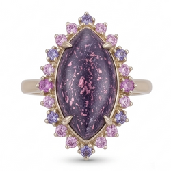 Zonnesteen Lolite Sunstone Gekleurde Steen Ring 10,50 karaat