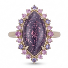 Afbeelding in Gallery-weergave laden, Luxe Lolite Sunstone Gekleurde Steen Ring 10,50 karaat – hoofdaanzicht
