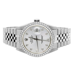 lunette Jubileumarmband RVS heren Rolex datumjust horloge diamant