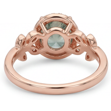 Afbeelding in Gallery-weergave laden, Luxe Moss Agate Gekleurde Steen Ring 2,0 karaat – bovenaanzicht
