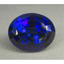 Afbeelding in Gallery-weergave laden, Royal Blue Saffier Ovaal Geslepen Loose Sapphires Natural in Gold – hoofdaanzicht
