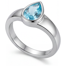 Afbeelding in Gallery-weergave laden, Neon Paraiba Edelsteen Ring 1 karaat 14 Karaat Witgoud – zijaanzicht
