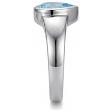 Afbeelding in Gallery-weergave laden, Verblindend Neon Paraiba Edelsteen Ring 1 karaat – profielaanzicht
