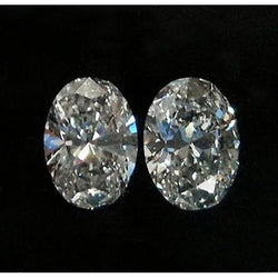 Losse, natuurlijk gedolven diamant met ovale slijping – 2,02 karaat, G VS1 – Los paar