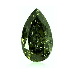 Natuurlijke Groene Diamant 2 Karaat Peervorm Loshandig