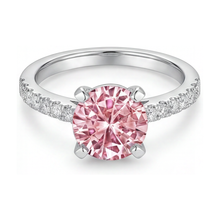 Afbeelding in Gallery-weergave laden, Roze diamanten jubileumring 1,66 karaat rond
