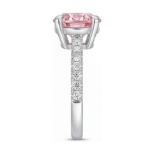 Afbeelding in Gallery-weergave laden, Roze diamanten jubileumring 1,66 karaat rond

