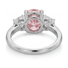 Afbeelding in Gallery-weergave laden, Verlovingsring met ovale roze diamant van 2,7 karaat
