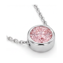 Afbeelding in Gallery-weergave laden, Collier met roze diamant 2,5 karaat rond
