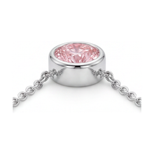 Afbeelding in Gallery-weergave laden, Collier met roze diamant 2,5 karaat rond
