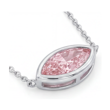 Afbeelding in Gallery-weergave laden, Collier met roze diamant van 2 karaat, marquise
