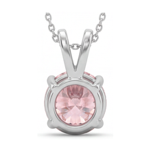 Afbeelding in Gallery-weergave laden, Roze diamanten collier 3,5 karaat rond
