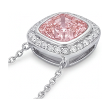 Afbeelding in Gallery-weergave laden, Roze diamanten hanger 4,6 karaat kussenslijpsel
