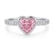Afbeelding in Gallery-weergave laden, Ring met hartvormige roze diamant van 2,35 karaat
