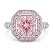 Afbeelding in Gallery-weergave laden, Ring met ronde roze diamant van 3,9 karaat
