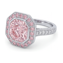 Afbeelding in Gallery-weergave laden, Ring met ronde roze diamant van 3,9 karaat

