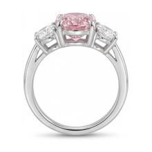 Afbeelding in Gallery-weergave laden, Roze diamanten ring 4,2 karaat ovaal
