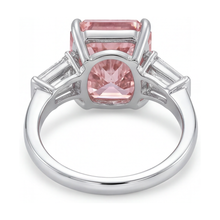 Afbeelding in Gallery-weergave laden, Ring met roze diamant 4,7 karaat radiant geslepen
