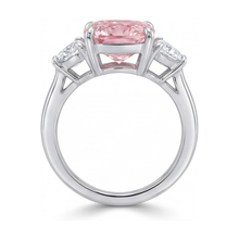 Afbeelding in Gallery-weergave laden, Ring met roze diamant van 5,2 karaat, kussenslijpsel
