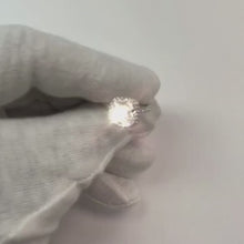 Video laden en afspelen in Gallery-weergave, 3.80 karaat diamanten verlovingsring Halo goud wit 14K
