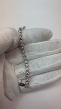 Video laden en afspelen in Gallery-weergave, Natuurlijk Dames Diamanten Tennisarmband 4,40 karaat Witgoud 14K

